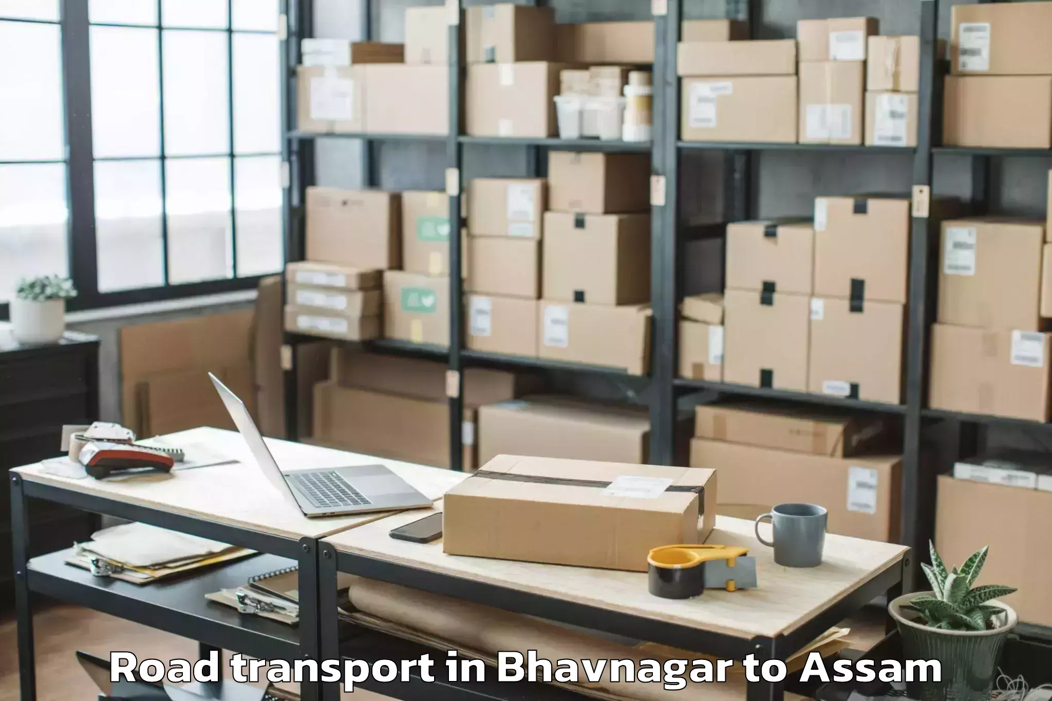 Get Bhavnagar to Phuloni Terang Road Transport